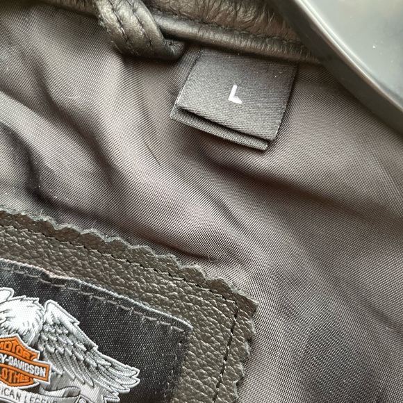 Harley-Davidson Pocket System Leather Textile Vest Size Large - Picture 6 of 12